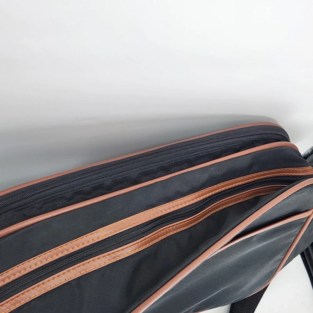 Vintage Lark Travel Bag Set Duffel Weekender Carry On Retro Stripe Luggage